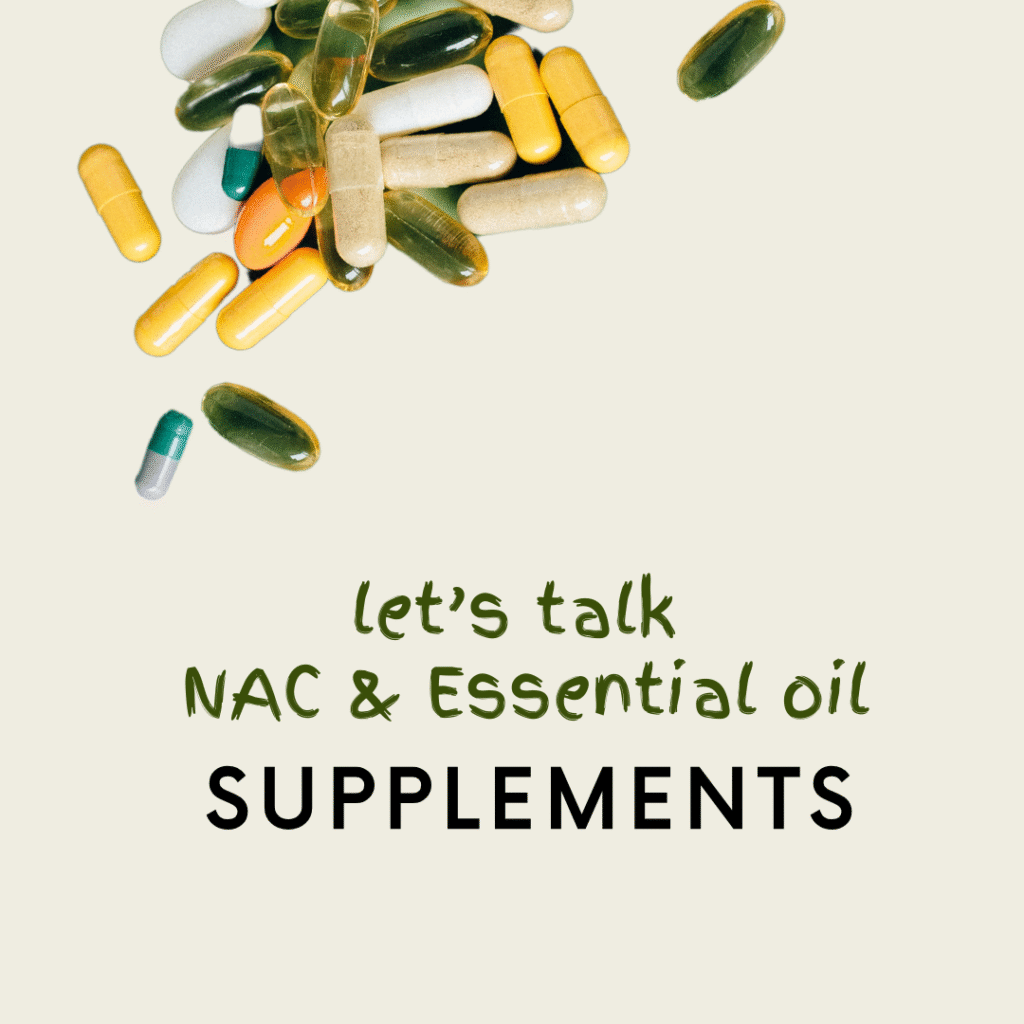 supplement tablets to top rights corner on beige background